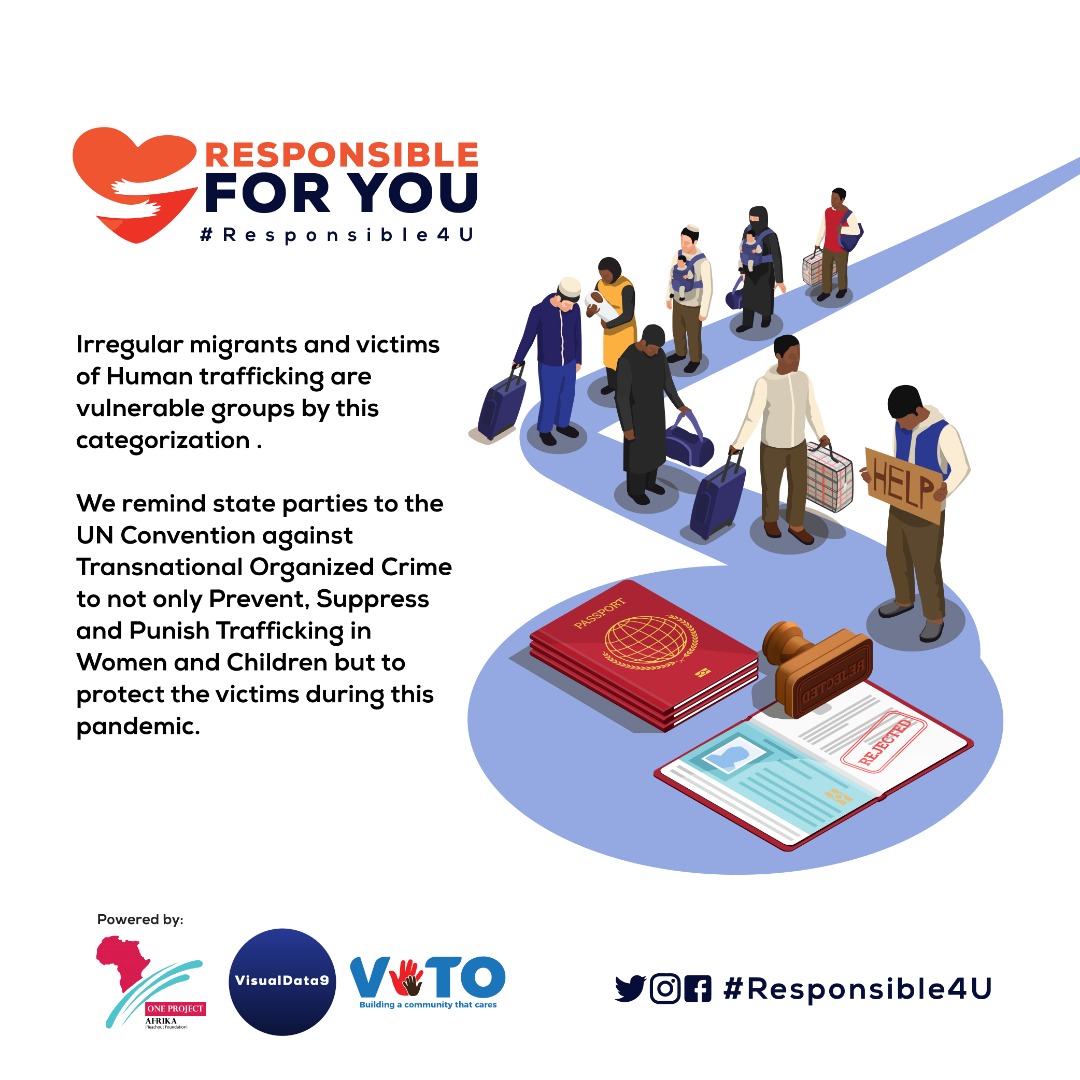 oneprojectafrik's tweet photo. In this fight against the monstrous virus, if we leave anyone behind, we inadvertently leave everyone  behind.#COVID-19 #responsible4u #LeaveNoOneBehind https://t.co/nVAzjtoPaM https://t.co/Wai7jXBoh0