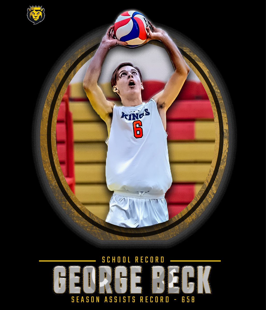 KingsMonarchs's tweet photo. RECORD WEEK | Another one for the books as we check out setter George Beck for his #RecordWeek addition as the single season record holder with 658 assists for #KCMVB! #MonarchNation #EarnTheCrown https://t.co/6YmmPKjlrB