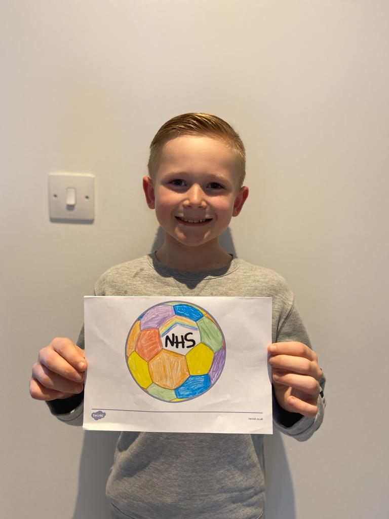 Samantha_Tricks's tweet photo. Oscar aged 9 has designed this rainbow football. He would love for this to be made and used in football matches. Raising money and showing how much we appreciate our NHS.@SkySportsPL @premierleague @talkSPORT @IanWright0 @GaryLineker @piersmorgan @adidasfootball @nikefootball https://t.co/I3X8gVYOMr