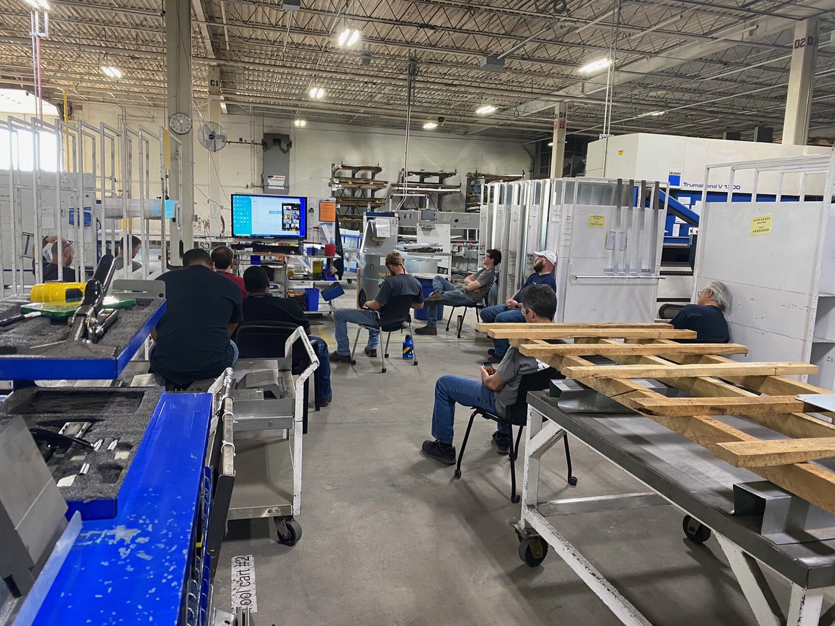 cambridgeair's tweet photo. Thank you to our #Safety and Covid-19 Steering Committee for helping us figure out a way for the operations team to safely join our quarterly update meeting! We are so #grateful we could still get this touchpoint rhythm in!
#enrichinglives #manufacturing #gloryanddignity https://t.co/1Rpkw6Z764