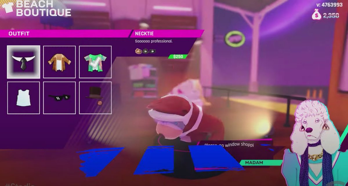 Melinda_DS's tweet photo. Autre exclu #Stadia, #WaveBreak, c'est un autre délire ! Le jeu de skateboard, funboard, snowboard, board ce que tu veux, façon arcade dans un "univers Miami Vice" Style. En solo ou multi, avec de la customisation et une nana qui tient le shop avec une tête de chien... #TechLCI https://t.co/YYxhwmJISQ