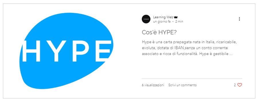 LearningwebO's tweet image. Post sulla carta Hype