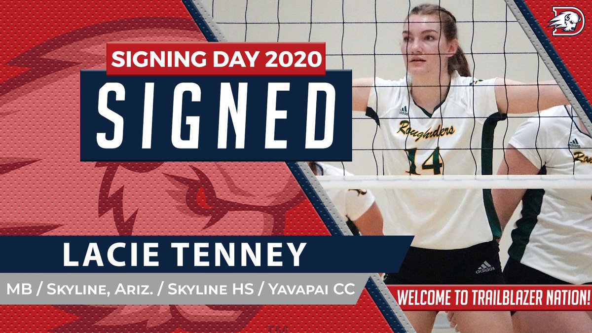 UtahTech_Sports's tweet photo. WVB: Welcome Lacie Tenney to the Dixie State Trailblazers Family! @VolleyballDSU #DixieBlazers #WACvb #FirstDISigningClass https://t.co/Zul7QnwgUW