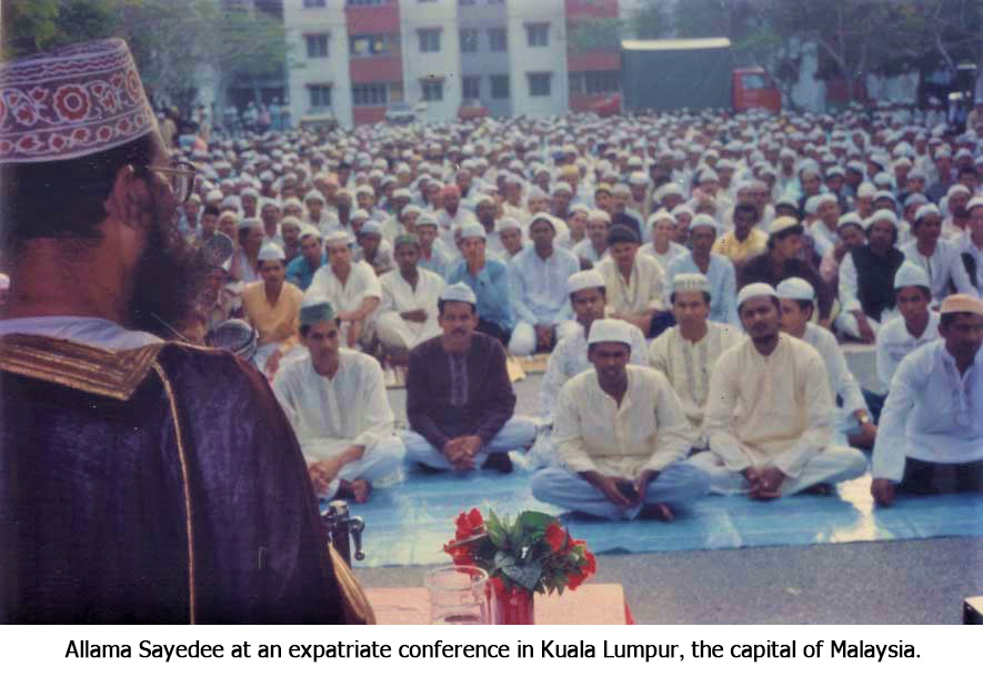 Allama Sayedee at an expatriate conference in Kuala Lumpur, the capital of Malaysia. #FreeSayedee