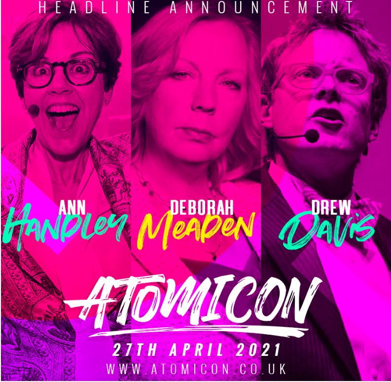OMG, at #ATOMICON20 @andrewandpete just revealed that Deborah Meaden will be keynoting #ATOMICON21. Make sure you're on the pre-register list for the flash sale: andrewandpete.com/flash