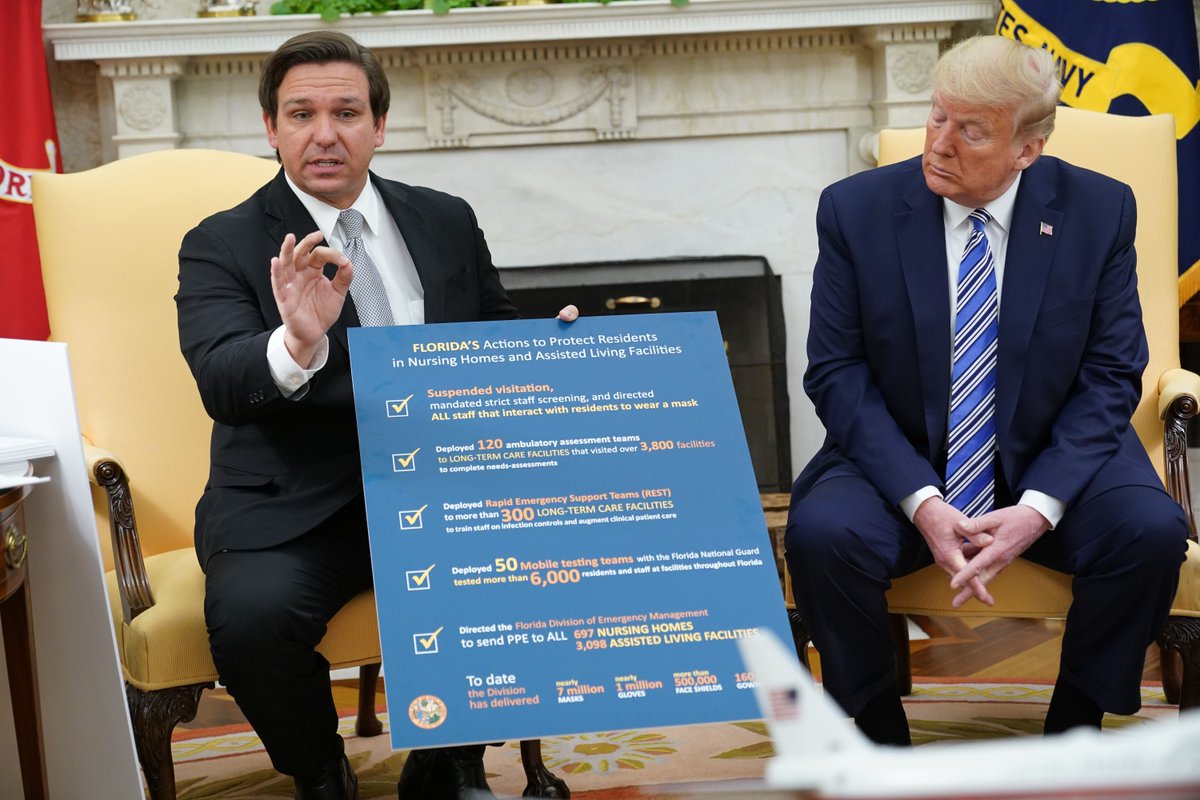 CBSMiami's tweet photo. #Florida @GovRonDeSantis meets with @realDonaldTrump in the Oval Office today to discuss reopening plans for the state. He brought visuals.
Full video and details coming..
https://t.co/4JfvYpDhQk https://t.co/wraUOJkpgf
