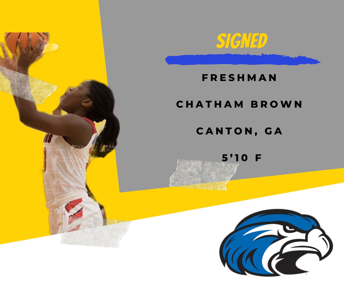 Our next signee is Chatham Brown from Cherokee HS! <a href="/chatham_brown/">Chatham Brown</a> 

🔹 4x Region Champion 
🔹 2x Defensive POY 
🔹 All Region Honorable Mention 

Welcome to the family, Chatham! 🦅 #FLYHAWKS