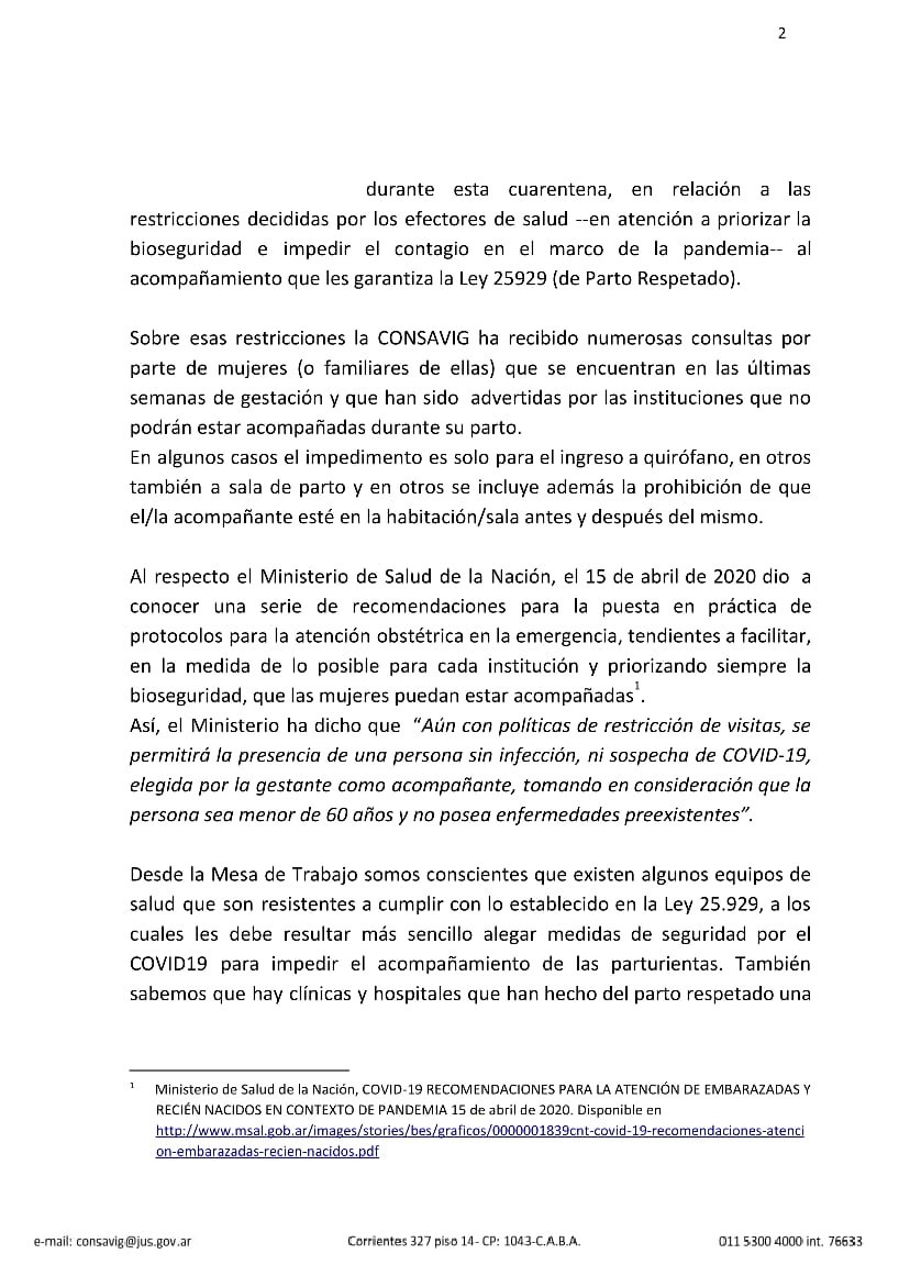 CONSAVIG's tweet photo. #ViolenciaObstétrica #PartoRespetado 
 #MesaDeTrabajo sobre Violencia Obstétrica de la CONSAVIG.
*Tema prioritario: responder las consultas debido a la colisión entre el derecho al acompañamiento durante el parto y las medidas de seguridad dispuestas  ante el Covid19. https://t.co/0fXXbRE1Jb