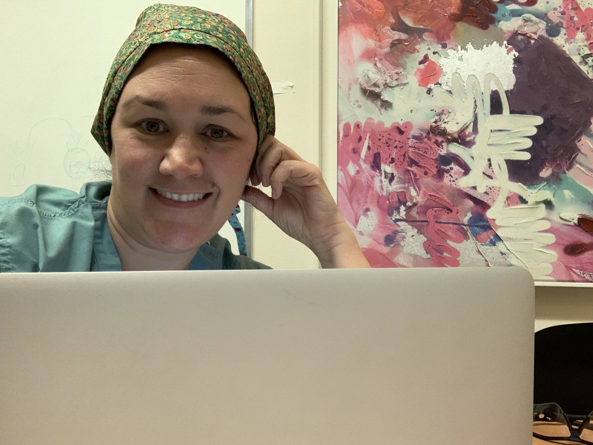 drkarencross's tweet photo. On time for the first time in clinic #virtualcare  tk u @HealthOutcomesW @teamMIMOSA https://t.co/YhJolkuKTq