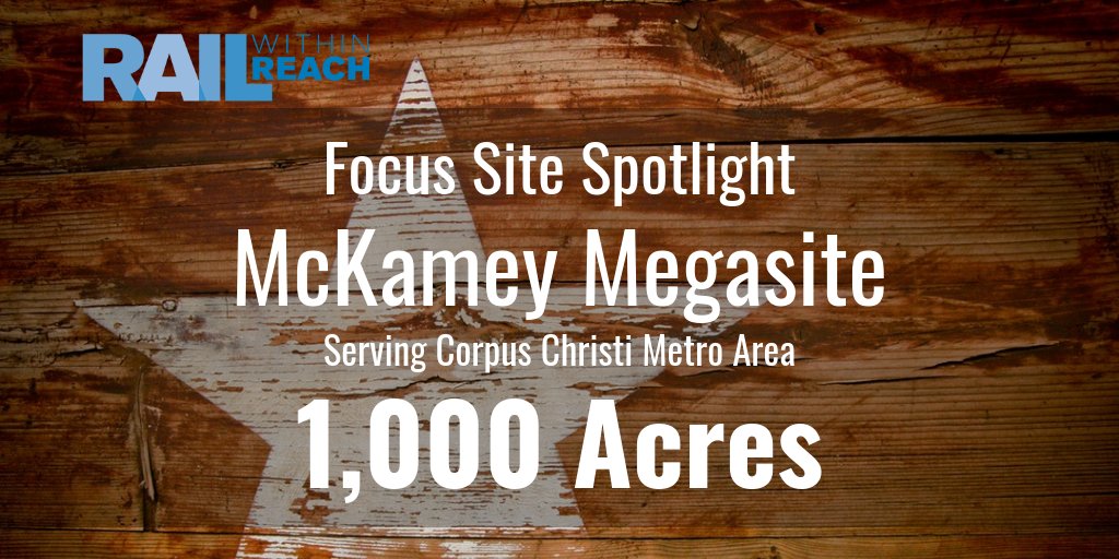 UnionPacific's tweet photo. Focus Sites are shovel-ready properties served by Union Pacific. With 1,000 acres available in Corpus Christi, Texas, ready for construction, McKamey Megasite connects your growing business to the rest of the nation — and beyond. #RailWithinReach https://t.co/xZwSS8SYkt https://t.co/gd6m1jwssL