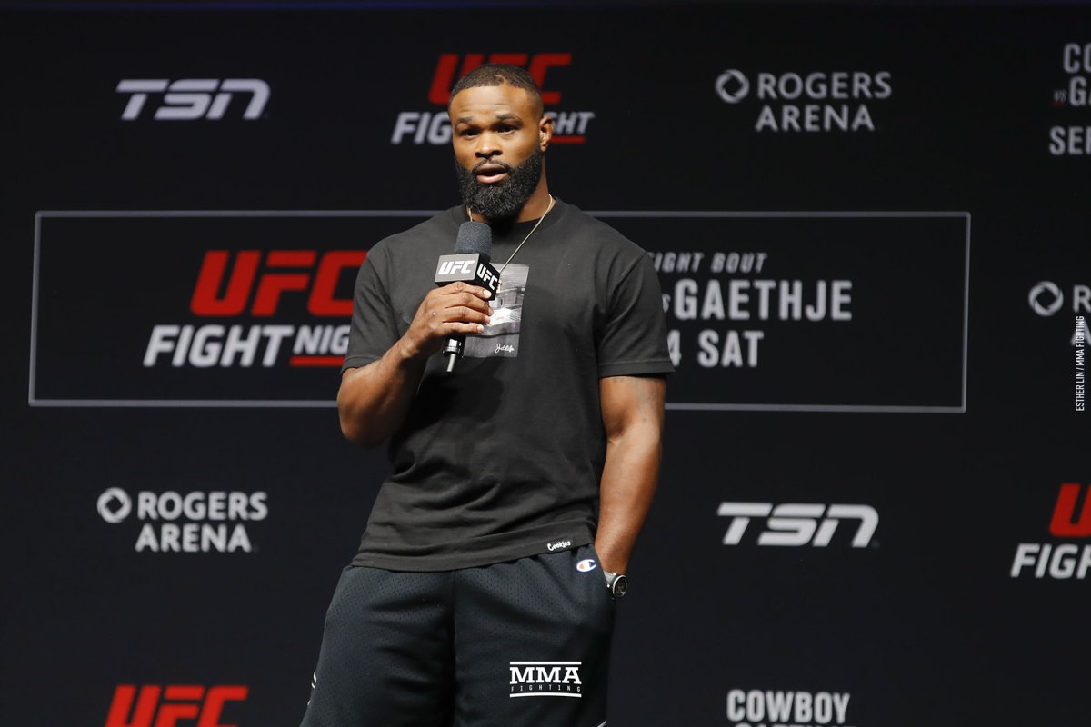 Tyron Woodley bashes Israel Adesanya for reaction to supposed callout: ‘You sound like an idiot’ mmafighting.com/2020/4/28/2123…