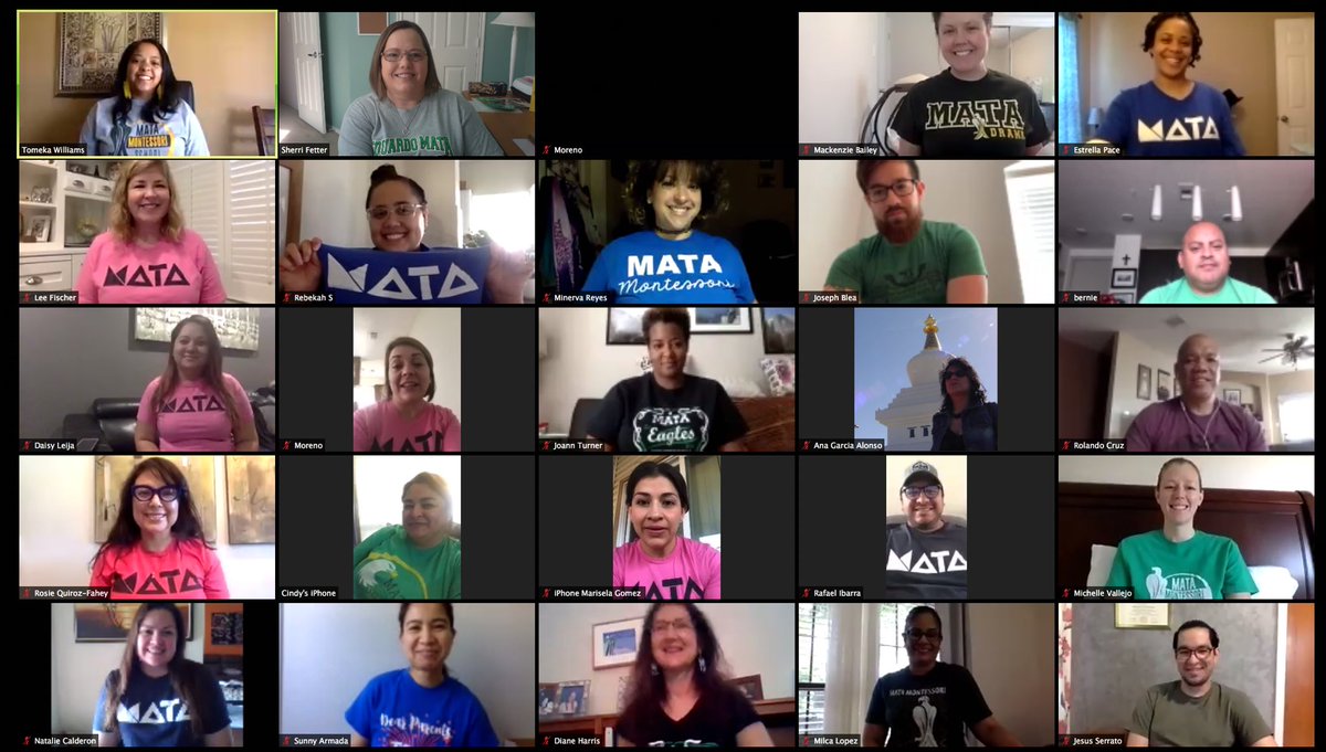 MontessoriMata's tweet photo. Mata Montessori shows spirit in our Morning Team Meeting! #DallasISDCheckIn #matarocks https://t.co/kYxfQZEshO