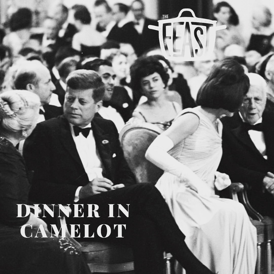 New episode alert! We chat with <a href="/EspositoWriter/">Joseph A. Esposito</a>, author of "Dinner in Camelot” to discuss the largest state dinner held by the Kennedy Administration in April 1962. Guests included J Robert Oppenheimer &amp; James Baldwin! Find out more thefeastpodcast.org