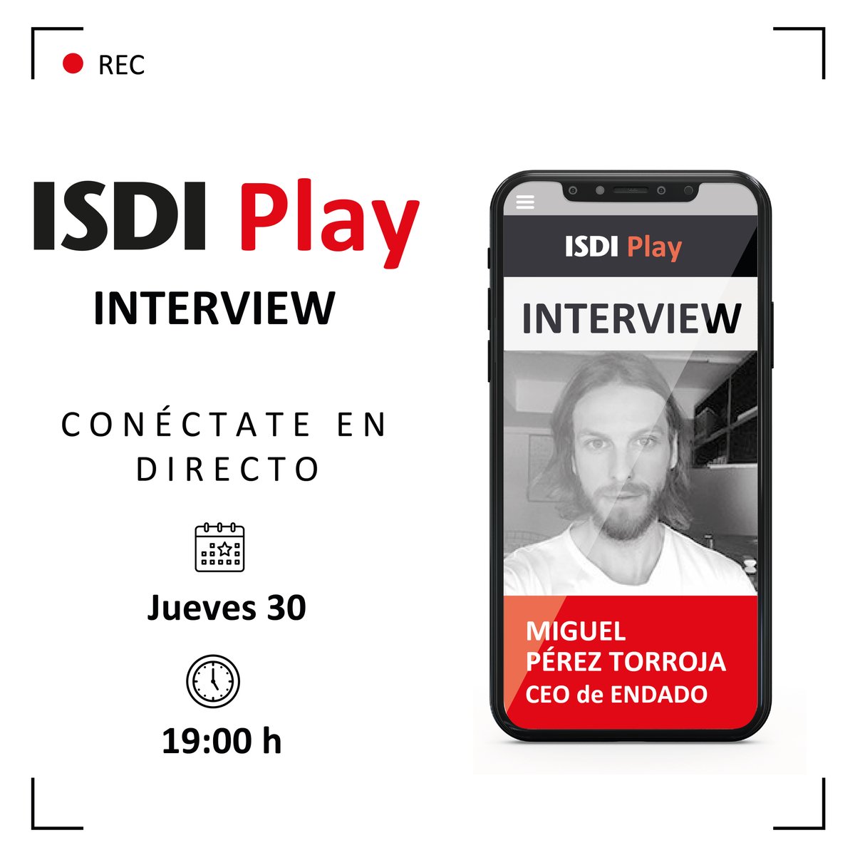 ISDI_edu's tweet photo. Estrenamos formato: #ISDIPlay Interview 📡 Entrevistas en abierto en Instagram en las que @Rmiranda analizará casos de éxito con sus #founders. Este jueves traemos a Endado, un ecommerce lanzado en 2014 que ya está en el puesto #165 de las 1000 empresas que más crecen según @FT https://t.co/pc9Q5HAIUA