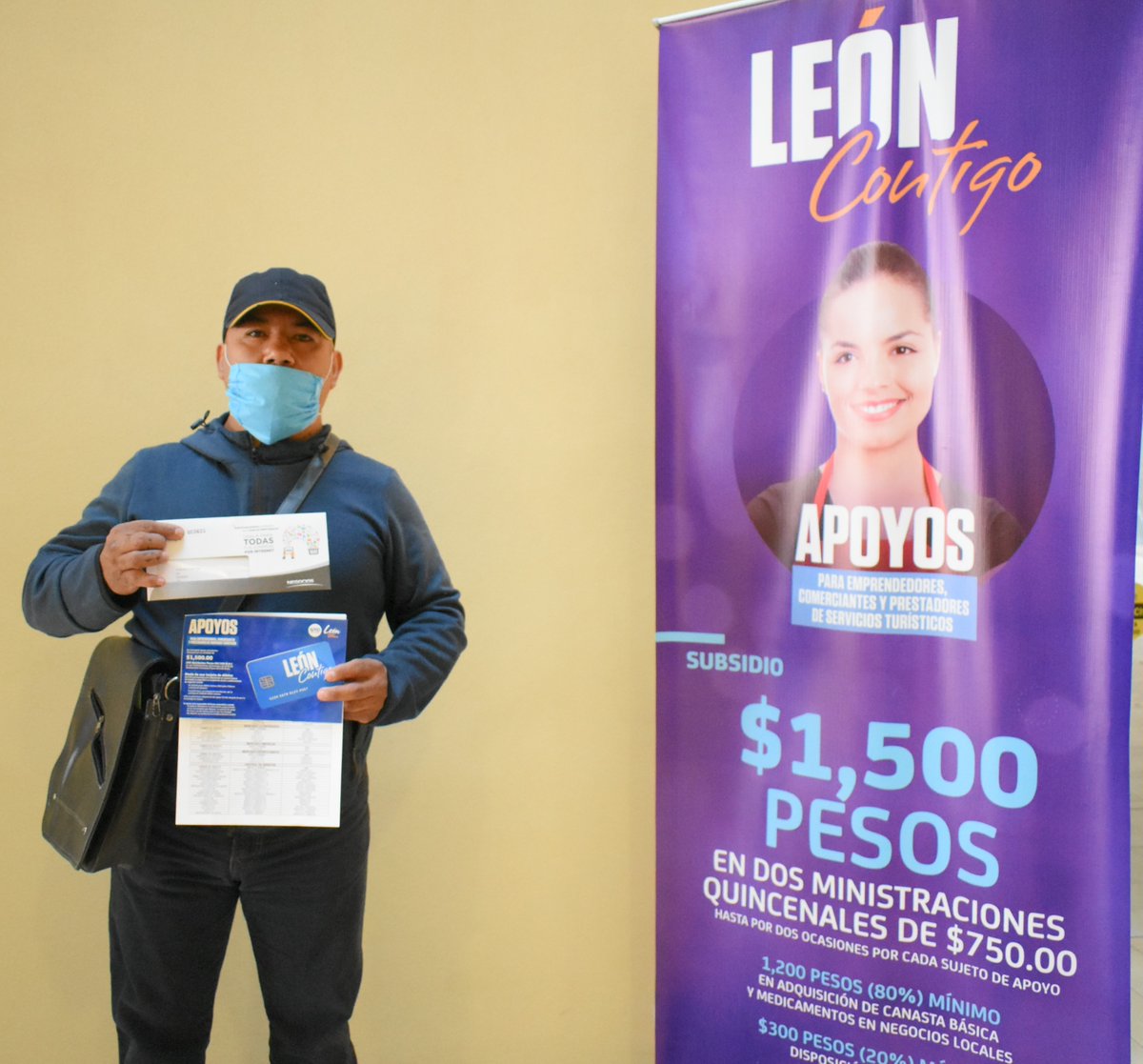 economia_leon's tweet photo. #Entérate 📢
Cada vez son más los emprendedores y comerciantes que ya cuentan con su apoyo #LeónContigo. 

🔴Recuerda que la convocatoria está vigente y aún puedes tramitar tu apoyo. 
Para mayor información ingresa en 📲 https://t.co/guK7SXyFGu https://t.co/5Zp5MjaKaC