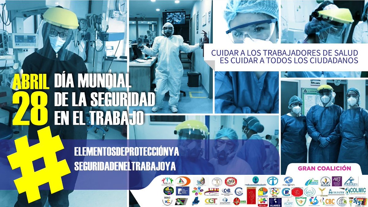 MedicaCol's tweet image. #seguridadeneltrabajoya #elementosdeproteccionya Feliz día #bacteriologos @CBacteriologos  @MedicosUnidosCo #regimenespecialya