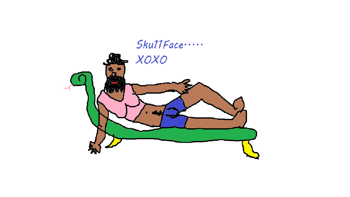 Chonkerzz's tweet photo. This is what happens when @BudgetBeyonce play the draw something card on @streamloots!!!

@Sku11face_ ... you look fantastic!

@MixerRetweet @SBOCGAMING 
#streamerbanter https://t.co/Wxz3usUgjd