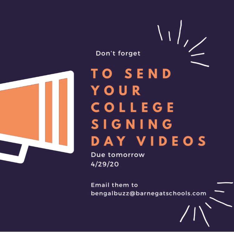Don’t forget to send in your videos!
