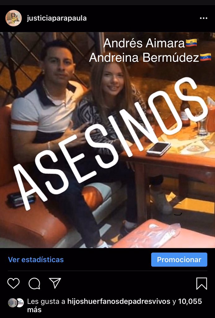 justiciaPPaula's tweet photo. Pero la madre Andreina Bermudez fue dejada en libertad. La versión de los hechos de Andreina CONTRADICE a la autopsia, se declaran inocentes y contrataron abogados para PONER EN LIBERTAD a Andrés Aimara. Por lo que exigimos se determine su grado de responsabilidad en el asesinato https://t.co/aPjpRH2FPg