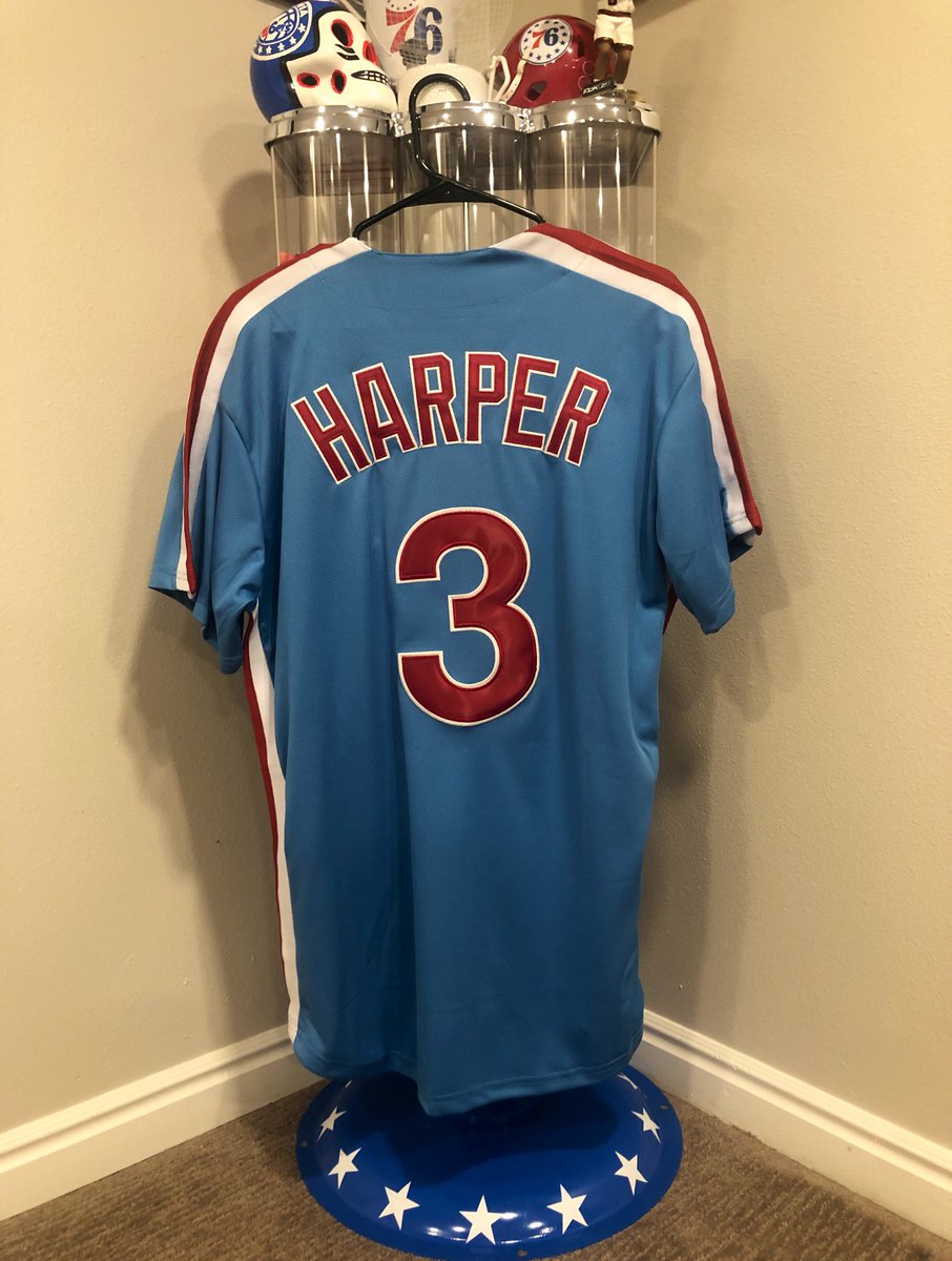 JoshReynolds24's tweet image. Was supposed to see the Phillies in Denver this week &amp;amp; that makes me sad... Giving something away to make myself feel better.

Today’s prize:

- Throwback Bryce Harper jersey

All you gotta do:

- Retweet &amp;amp; follow

Winner selected Thursday. Good luck! Go Phills! Stay inside!