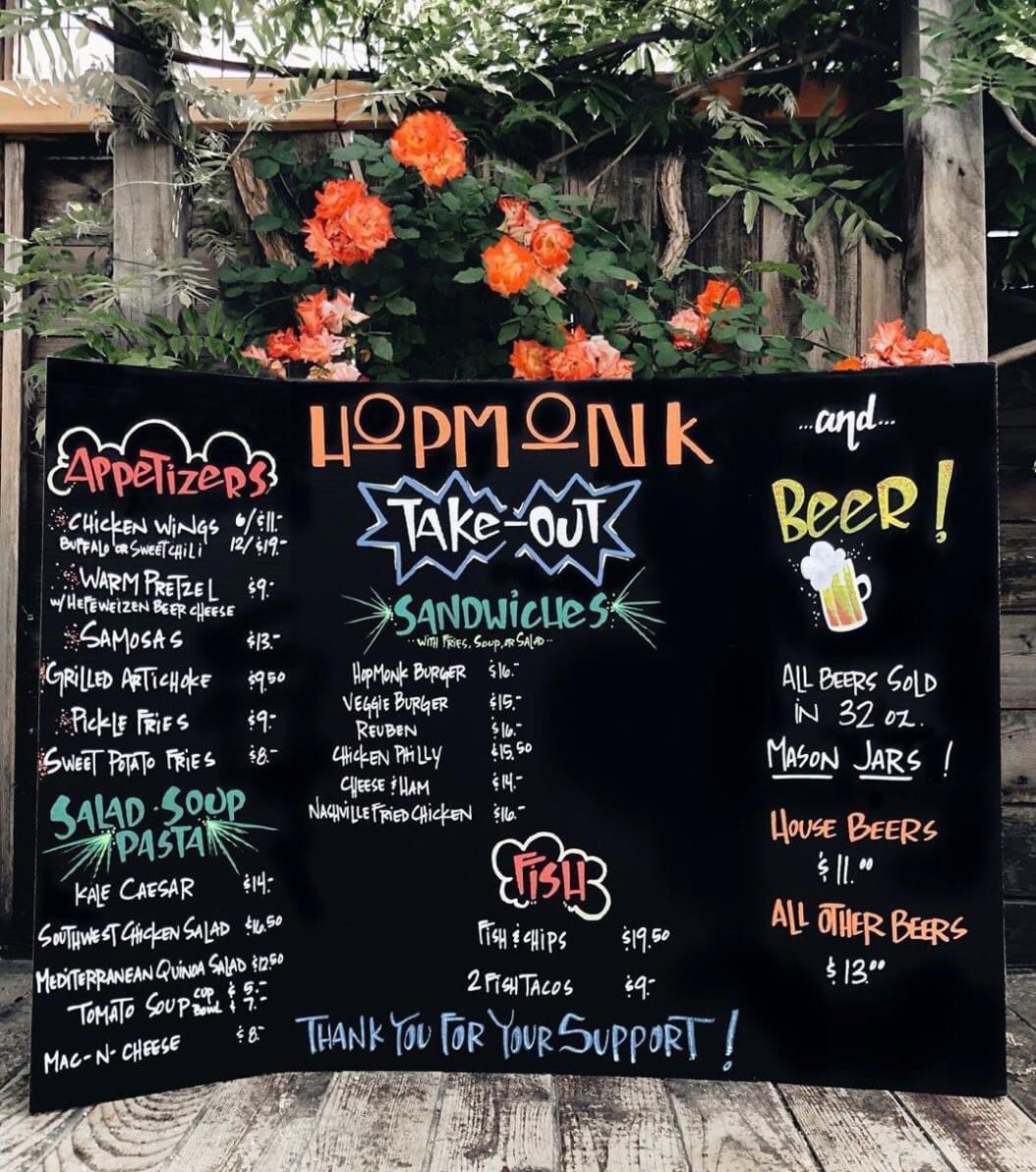 hopmonkson's tweet photo. Because of your amazing support, we have extended our menu AND our hours for curbside pickup! Now you can place your order from 11:30am till 9pm! 🍻

CALL US: 707-935-9100 https://t.co/yJx1HWPLjB