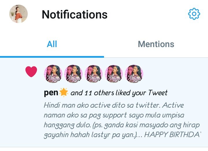 KARINAmazing's tweet photo. Kyeopta haha. 

HAPPY BIRTHDAY KARINA
@MissKareee | #KarinaBautista https://t.co/dXxXVok2er