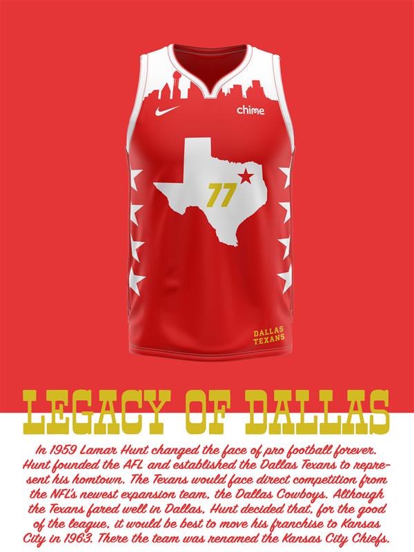 dallas texans jersey