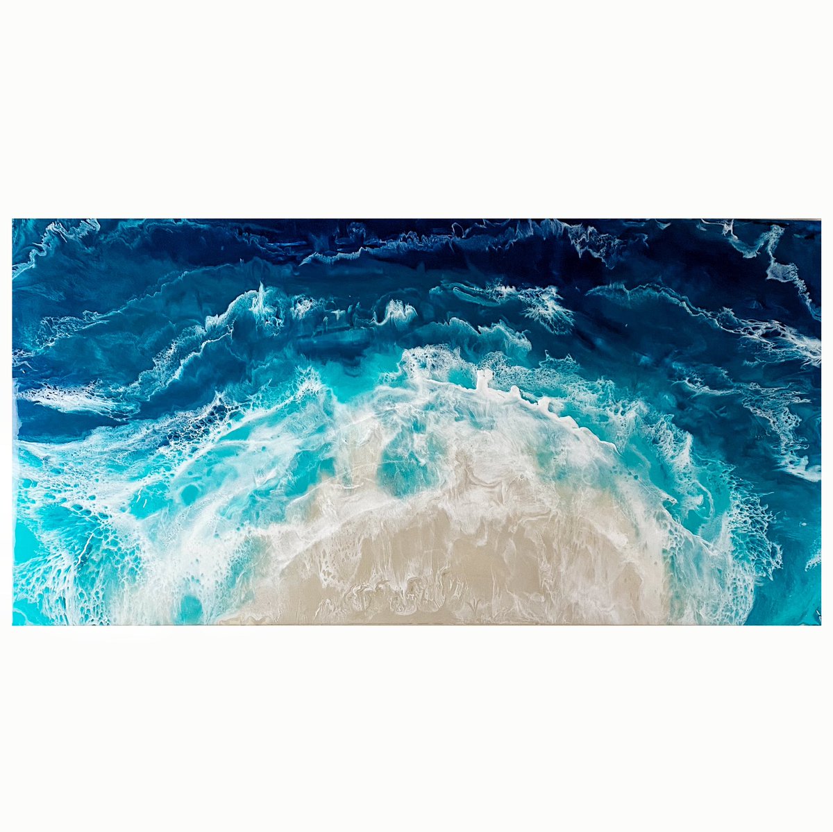 artbyglasgow's tweet photo. 🌊🌊Breeze🏖🏝 48”x 24” Resin Painting #charlotteinteriordesign #charlottedesign #cltart #beachartist #resinwaves #resinartist #crunchybrilliance #artbyglasgow #workingfromhome #StayAtHome #stayathomeandpaint #supportsmallbusiness https://t.co/w99BnHt9wy