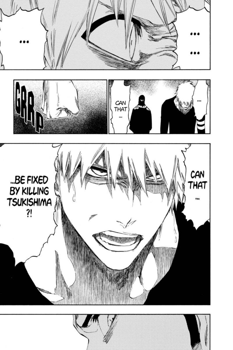 I think this is the first instance in the series of Ichigo actually wanting to kill someone lmaoooo lets goooo  #HollowTher