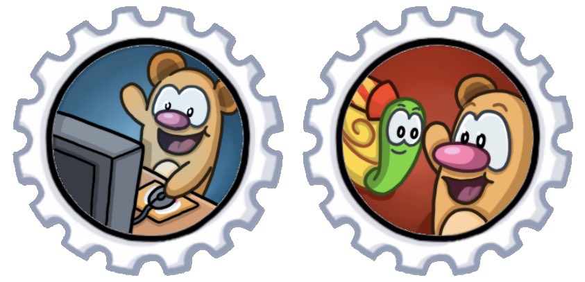 #boxcritters Some concepts for achievement stickers for Box Critters! Can you tell what they are? Hope you guys like them :)