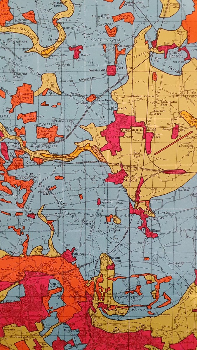 cornish_jack's tweet photo. It is a wet Tuesday evening and I'm getting wistful about getting out and exploring so I thought I would dig out some of #MapsAtHome and share some favourites.
First up a series of colourful Agricultural Land Use Classification maps from the early 1960s https://t.co/mBX0mflBfc