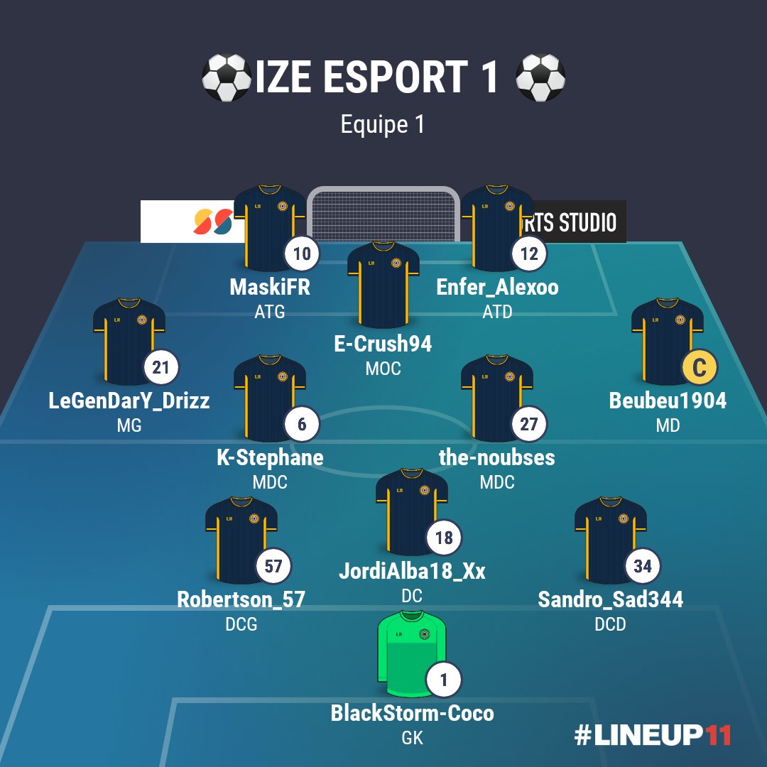 Salut a tous , ce soir on es encore ravis de vous annoncer notre 11 de départ , de la soirée avec 1 remplacent 

Match officiel @VPNPS4Officiel  

Black Ravens 🆚 IZE ESPORT

Avec un 3-5-2 en disposition 

Le le match sera live sur youtube : 
YouTube lien: youtube.com/channel/UC7LGW…