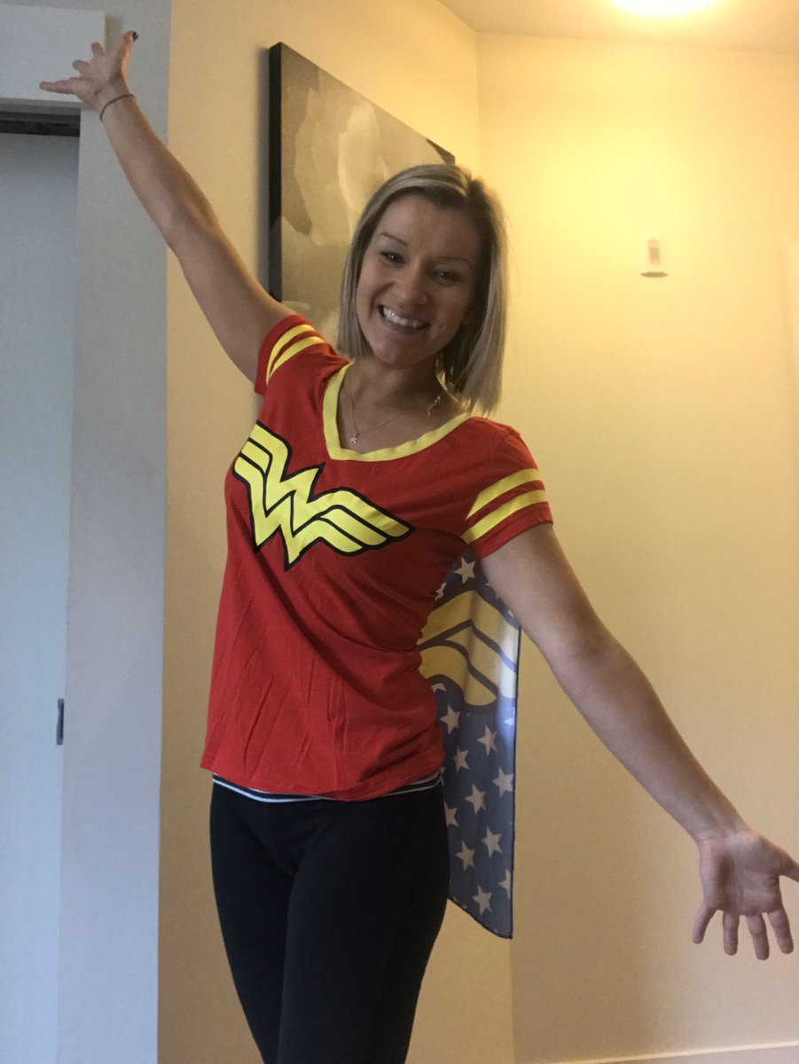 MrsKennedyapsva's tweet photo. Embracing my inner super hero for @BarrettAPS costume day! #spiritweek #kwbpride https://t.co/XRhTcsKRff