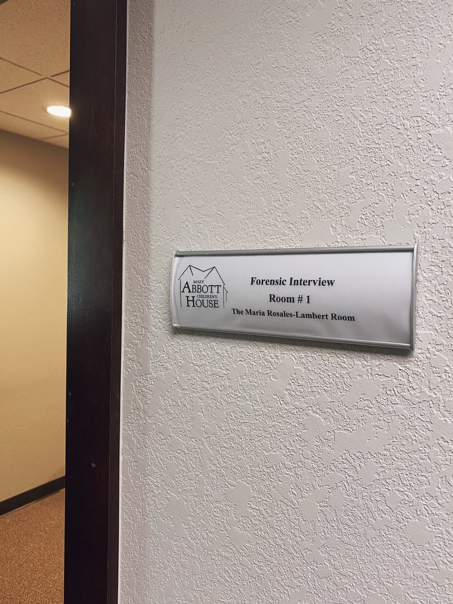 It’s #ThankfulTuesday here, and we have a surprise! One of our forensic interview rooms is now dedicated to Maria Rosales-Lambert, a tireless advocate for children all across Oklahoma. Thank you for your undeniable support to children and Abbott House, Maria!