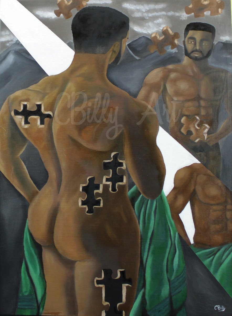 CBillyArt's tweet photo. Finished this painting.👩🏾‍🎨18 inches x 24 inches. Oil paint wood canvas. YouTube timelapse video will be uploaded soon. #cbillyart #mirrorart #tuesdayart #maleart #malemodel #art_spotlight #artinmaryland #baltimore #baltimore_art #newyorkart #starvingartist #quarentineart https://t.co/K2DxSiTFhp
