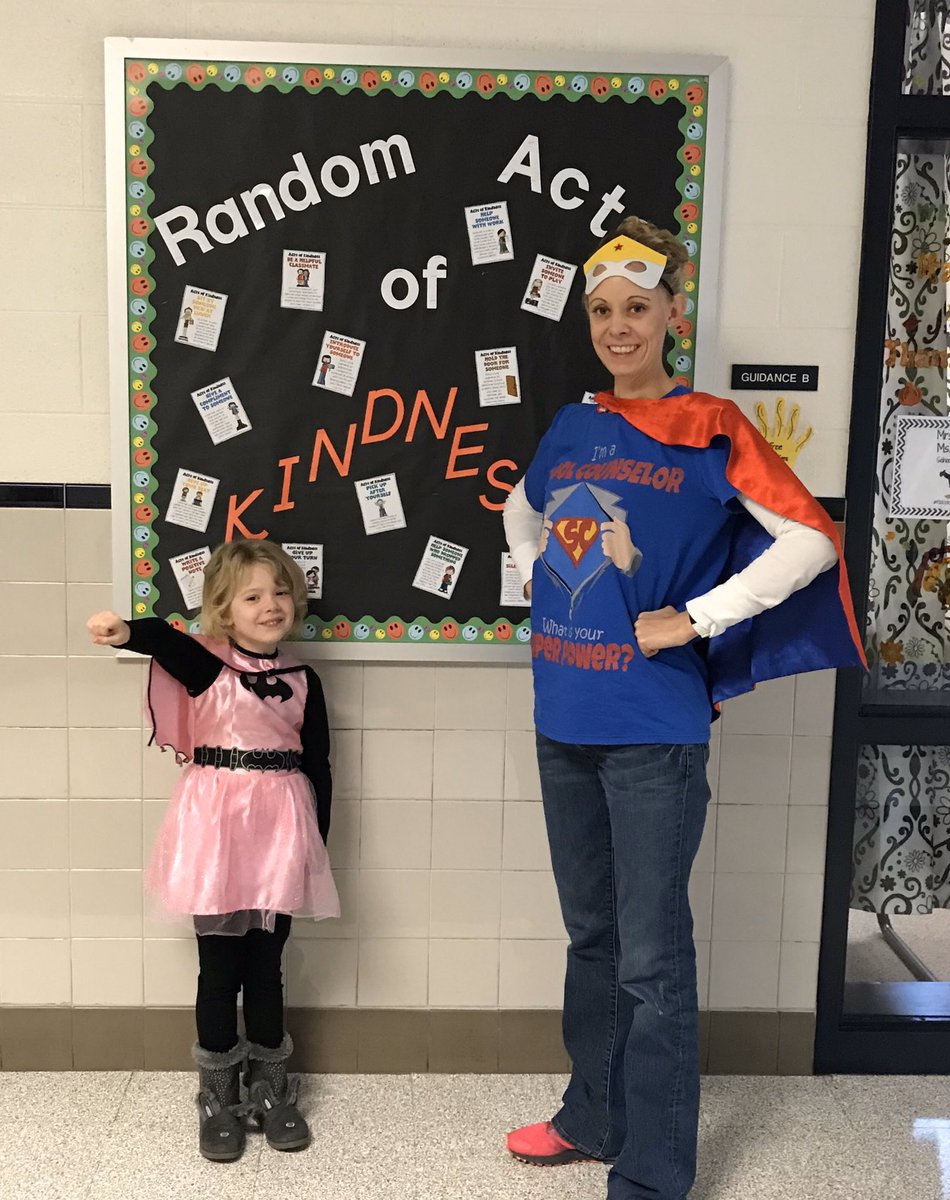 SCounselorBrown's tweet photo. In honor of Superhero Day 🦸♀️ here are some special throwbacks to when my little batgirl sidekick was a Falcon @ForestGroveES!! #theygrowtofast #SuperheroDay https://t.co/GSBeRgSWo4
