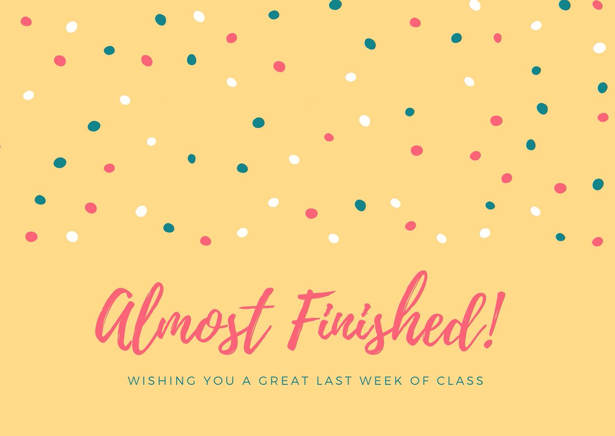 With classes wrapping up before finals, we want to congratulate everyone. We know this time is not ideal, but everyone is doing amazing! Stay strong! 💪🏼💗🤗
