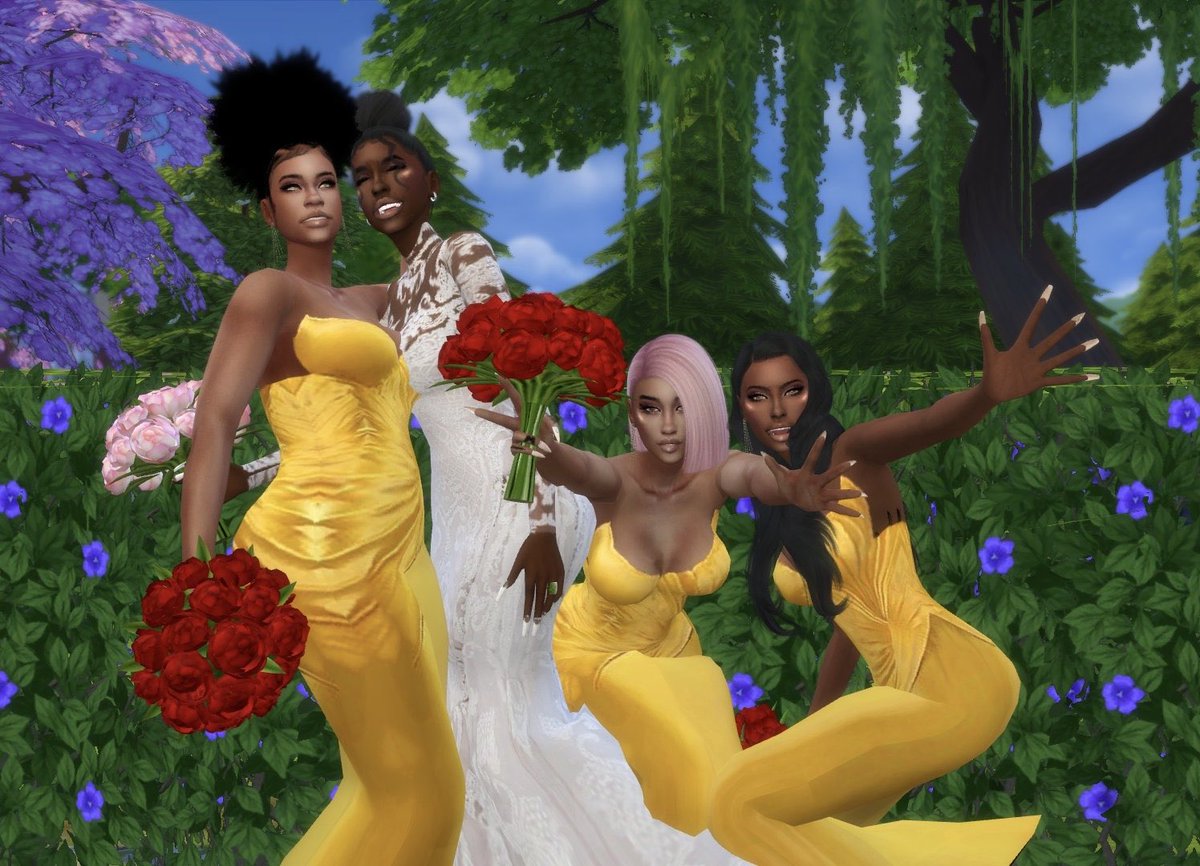 Thee BridesmaidsLTR: Kyla, Havilah, Victoria, Azariah