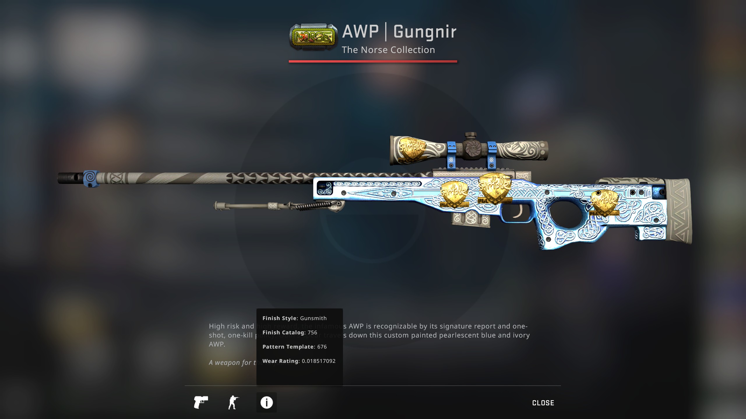 Awp gungnir в каком кейсе фото 97