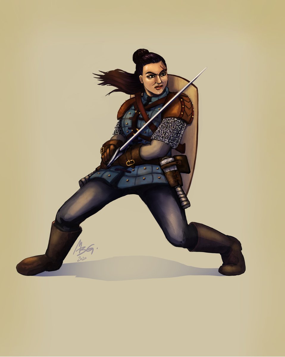 martabg_art's tweet photo. Zana Norsk is a human warrior that decided to dedicate her life to adventure after years in the military. 🛡️ / Zana Norsk es una guerrera humana que ha decidido dedicar su vida a la aventura después de años en el cuerpo militar. 🛡️ #humanwarrior #dungeonsanddragons https://t.co/Fvex8Js3O5