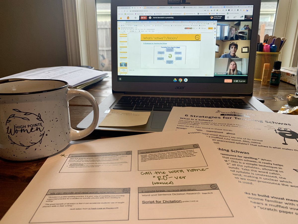MrsJacqueGuy's tweet photo. Thank you @ShannonMJones, @JodiWandro, and @KerrieBernstein  for some great virtual learning! You guys are awesome! https://t.co/aslKGtoCZM
