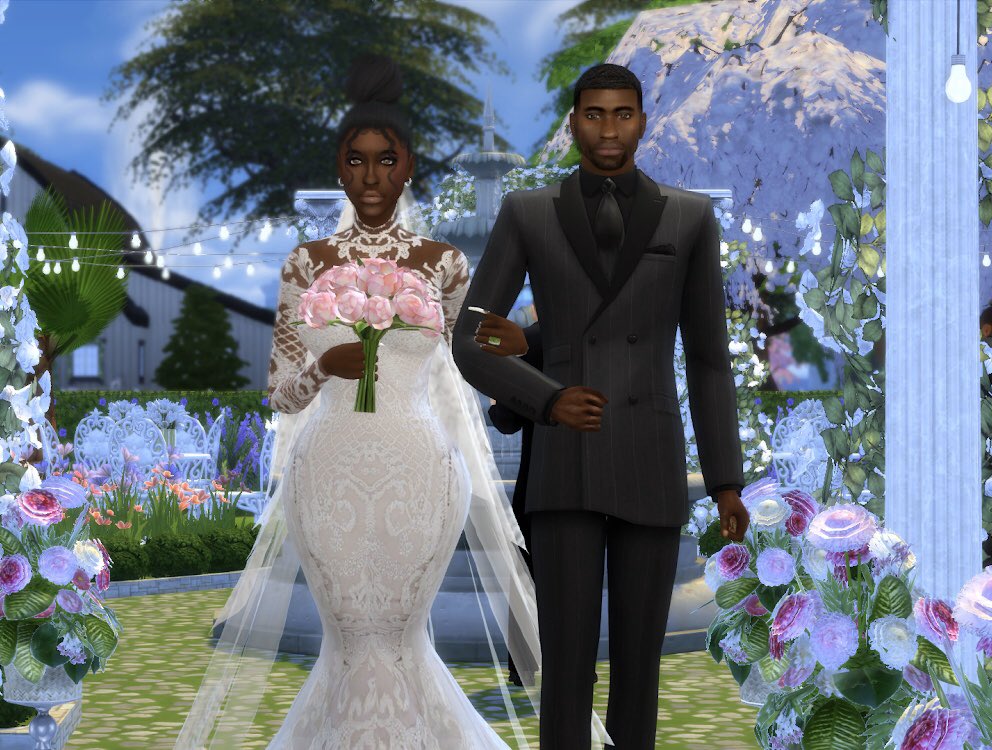 Havilah’s dad (Jabari) walking her down the aisle 