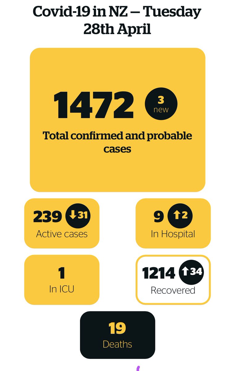 RHarry_73's tweet photo. @DrZweliMkhize @nicd_sa found this chart for New Zealand which is very informative - useful to understand active cases, hospitalized and ICU as well as whether day on day trend is up or down #Covid19SA https://t.co/w9fqhxzZYh