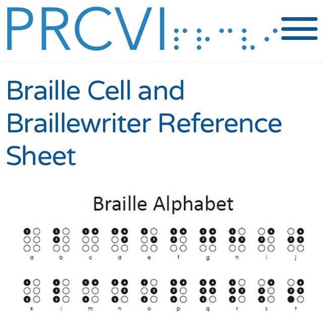 VIProgramSFSU's tweet photo. Looking for a go-to #braille cell and #braillewriter #referencesheet? Here’s a great one from @PRCVI - thx Flo! https://t.co/6csNIPaEcE

📸 https://t.co/6xO7dOF6rK via https://t.co/35VPVURCYe https://t.co/WcCFU1OL2Y
