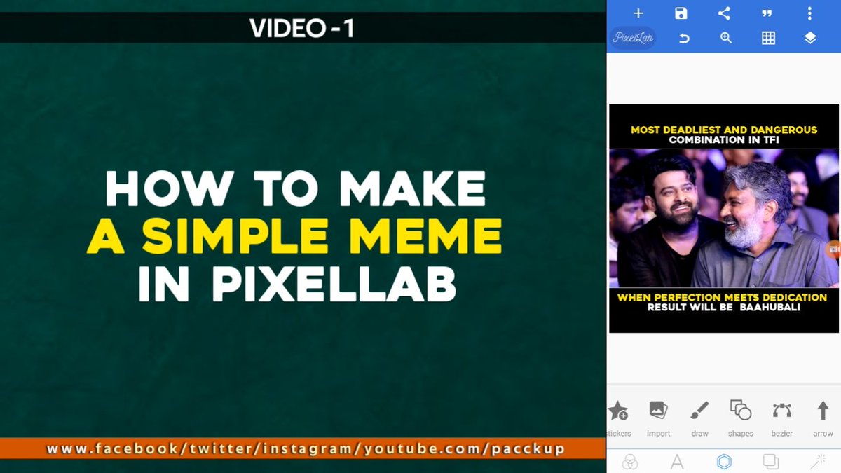 pacckup's tweet photo. Meme Making Video 🤐

Link: https://t.co/evMfYFxZFi

#Memes #MemeEditing https://t.co/rD1lWUFO2Q