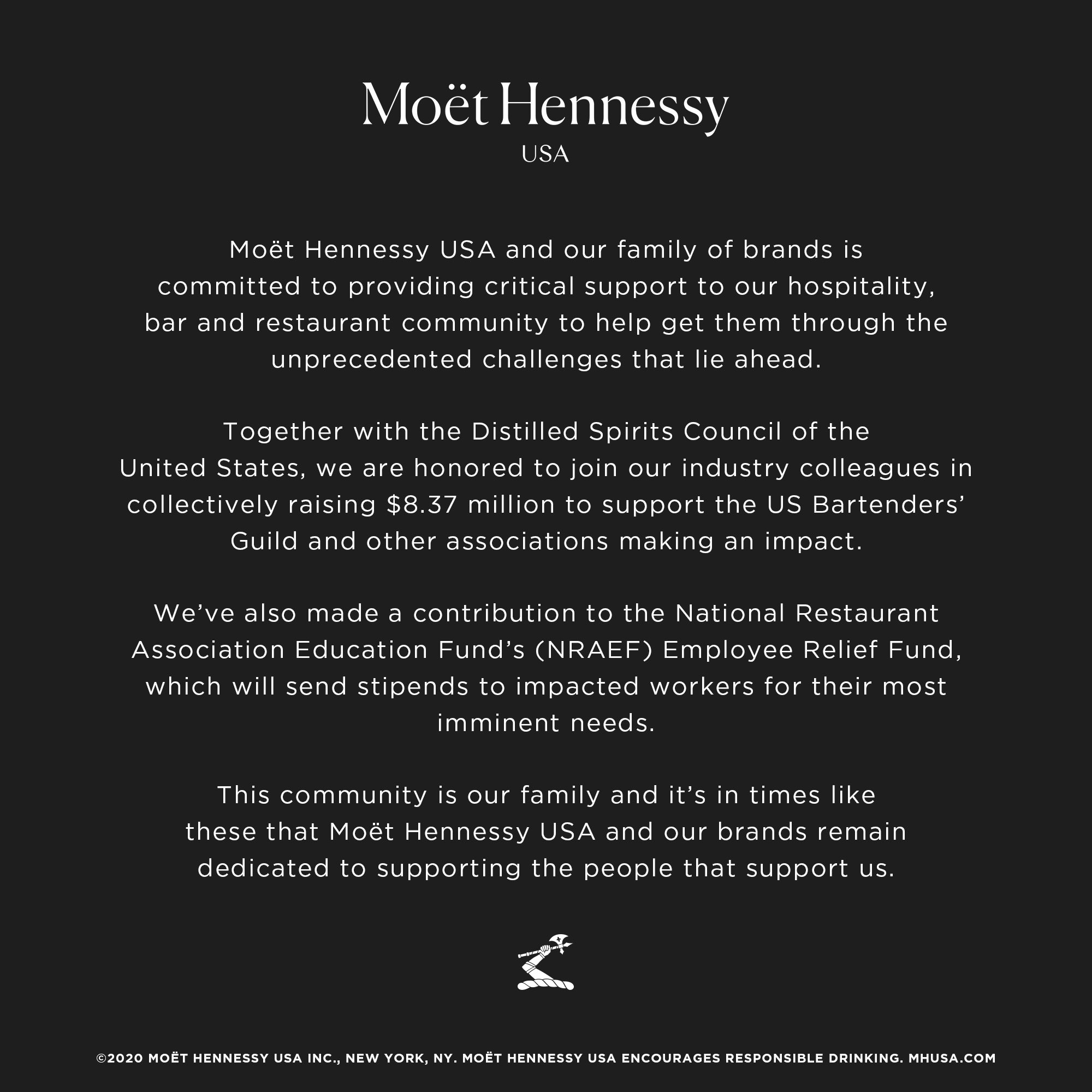 Hennessy on X: A note from the Moët Hennessy USA family… https