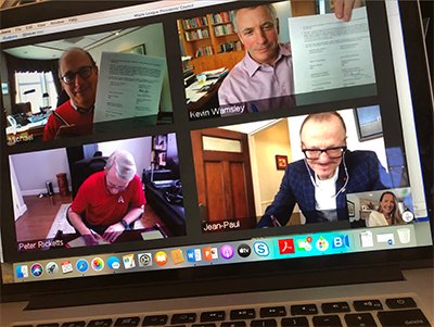 MountAllison's tweet photo. The four universities in @TheMapleLeague have signed a Memorandum of Understanding (MOU) that encourages students to take courses from across the four institutions, with a focus on online learning. Full story: https://t.co/GwII4lNBmY | @AcadiaU @stfxuniversity @UBishops https://t.co/LtPHiMeCEG