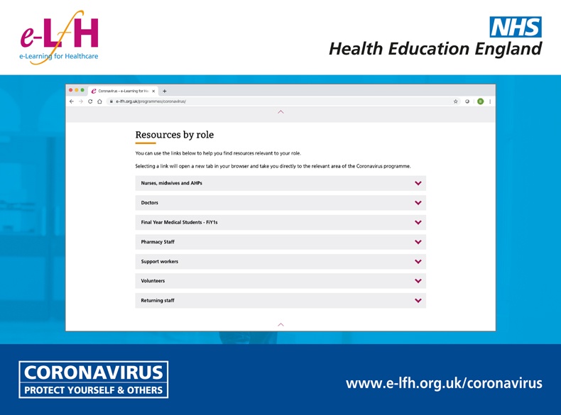 We've added extra resources to the 'Staff wellbeing and resilience' folder in the HEE e-LfH COVID-19 programme. This content is free, open access and, to make it even easier, we've made it searchable by role.
orlo.uk/s3yI3
#HEETEL