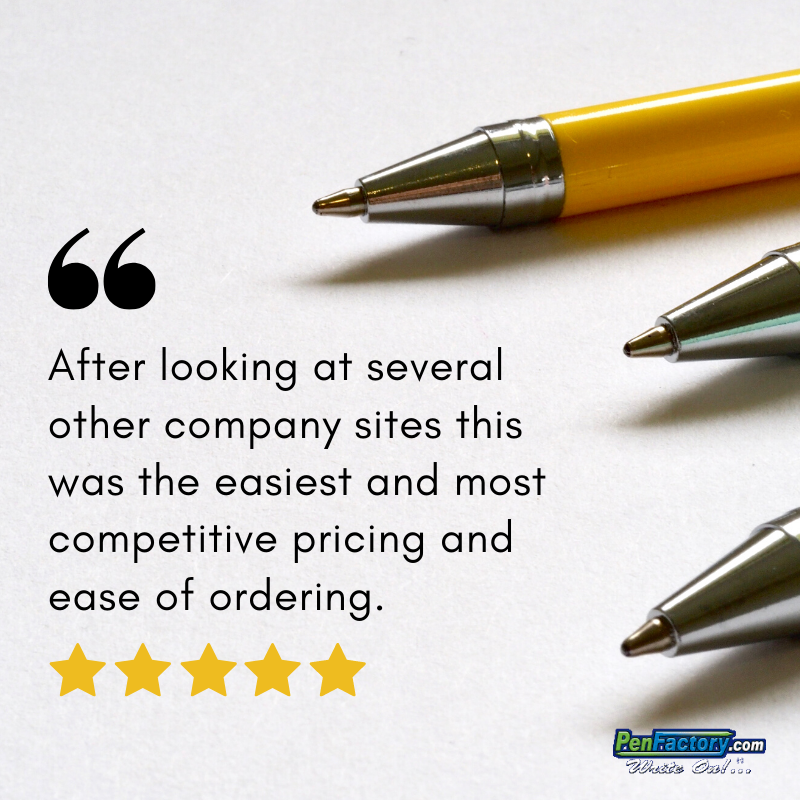 penfactory's tweet photo. βββββ
βAfter looking at several other company sites this was the easiest and most competitive pricing and ease of ordering.β
Thank you for your reviews!
As much as possible, we strive to make ordering easy for you.
#PenFactory #PromotionalItems https://t.co/cuIyQGwGbj