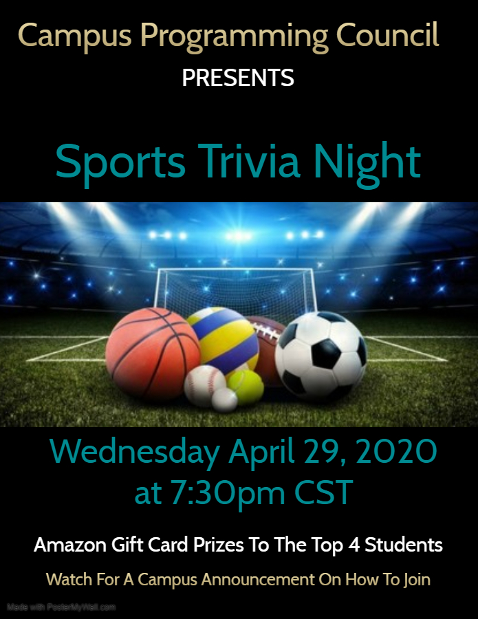 CPC_CSC's tweet photo. Hey Wildcats, check out this week's Virtual Programs: Trivia Night (Wednesday), Bingo Night (Thursday), &amp; NBA2k Tournament (begins Thursday) from the Office of Intramural Sports -@TAulbur &amp; @CulverEsports. See the campus announcements on how to join in! https://t.co/EYEtEAaKAt
